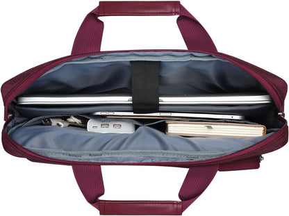 MOSISO Laptop Bag 16 inch, 15-15.6 inch Computer Shoulder Bag Compatible with MacBook Air 15 M4 M3 M2/Pro 16 M4 M3 M2 M1, Notebook &2 Raised&1 Flapover&1 Horizontal Pocket&Handle&Belt, Pink - PuriLite