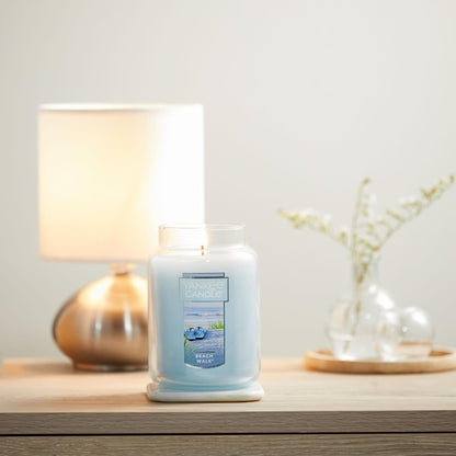 Yankee Candle Scented Candle, Sage & Citrus, Original Large Jar Candle, 110-150 Hours of Burn Time, 22 oz.