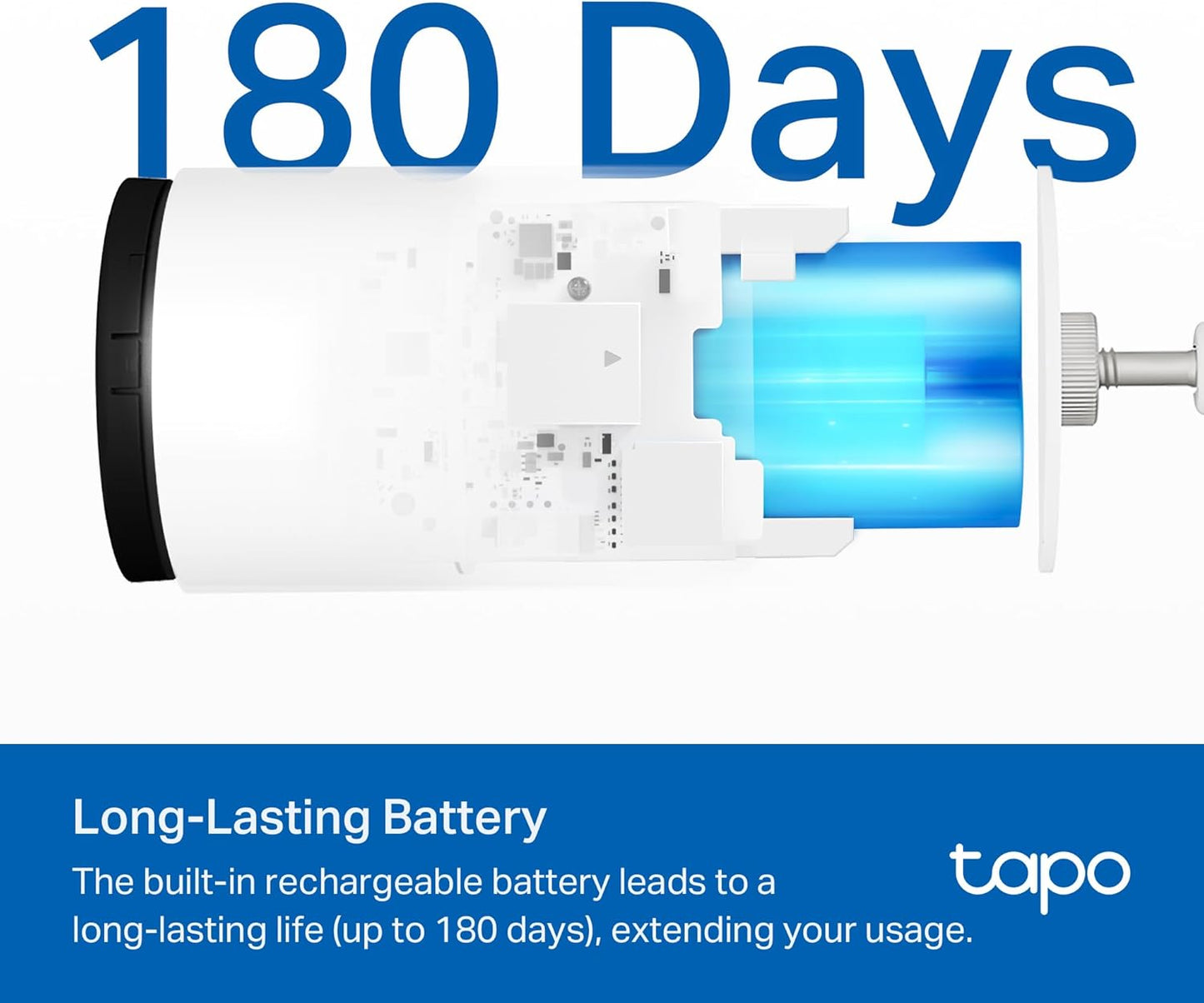 TP-Link Tapo 2K Indoor Home Security WiFi Camera, Up to 30ft Night Vision, Privacy Mode, Sound & Light Alarm, Up to 512 GB microSD Card Slot, Two-Way Audio, Works w/Alexa and Google (Tapo C110)