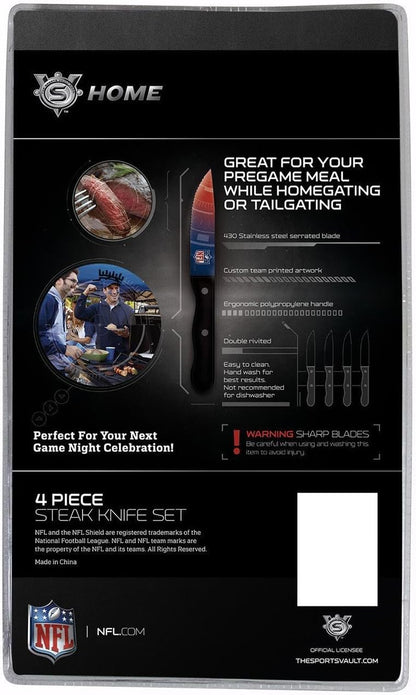 The Sports Vault by Inglasco NFL Chicago Bears Steak Knives