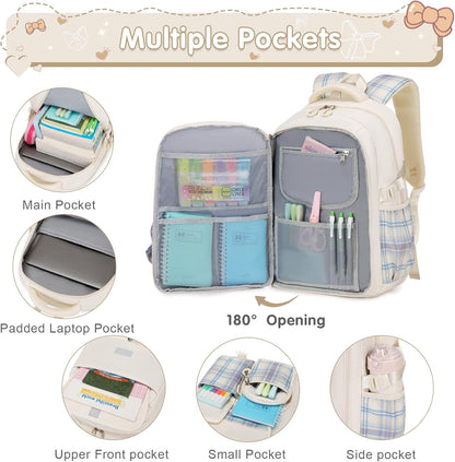 ACESAK Girls Backpack - 3PCS Backpack for Girls Cute School Backpacks for Girls Kindergarten