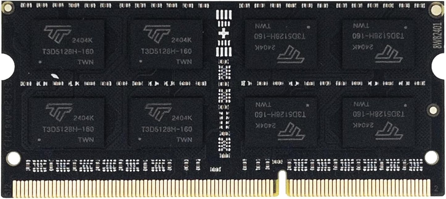 Timetec 16GB KIT(2x8GB) DDR3L / DDR3 1600MHz PC3L-12800 / PC3-12800 Non-ECC Unbuffered 1.35V / 1.5V CL11 2Rx8 Dual Rank 204 Pin SODIMM Laptop Notebook PC Computer Memory RAM Module Upgrade