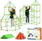 130-Piece Kids Fort Building Kit – STEM Construction Toy for Creative Play, DIY Castles, Tents, and Towers for Ages 5–8 - PuriLite