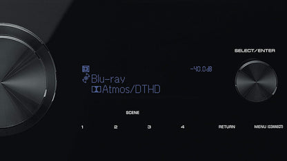 Yamaha RX-V6A Home Theatre Receiver, 7.2 Channel, 4K/120Hz and Dolby Atmos Capable, Built-in USB Port with WiFi, MusicCast and Amazon Alexa Capable