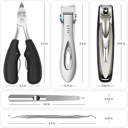 Nail Clippers for Men Thick Nails - Gifts for Men Dad Sharp Extra Large Heavy Duty Toesnail Clippers, 16mm Wide Jaw Opening Toenail Clippers for Seniors Nails Cutter