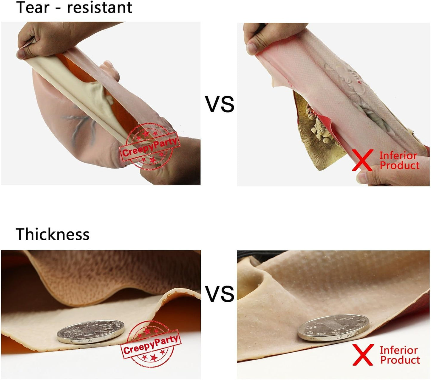 CreepyParty Dinosaur Head Mask Novelty Halloween Costume Party Animal Jurassic Full Head Latex Mask