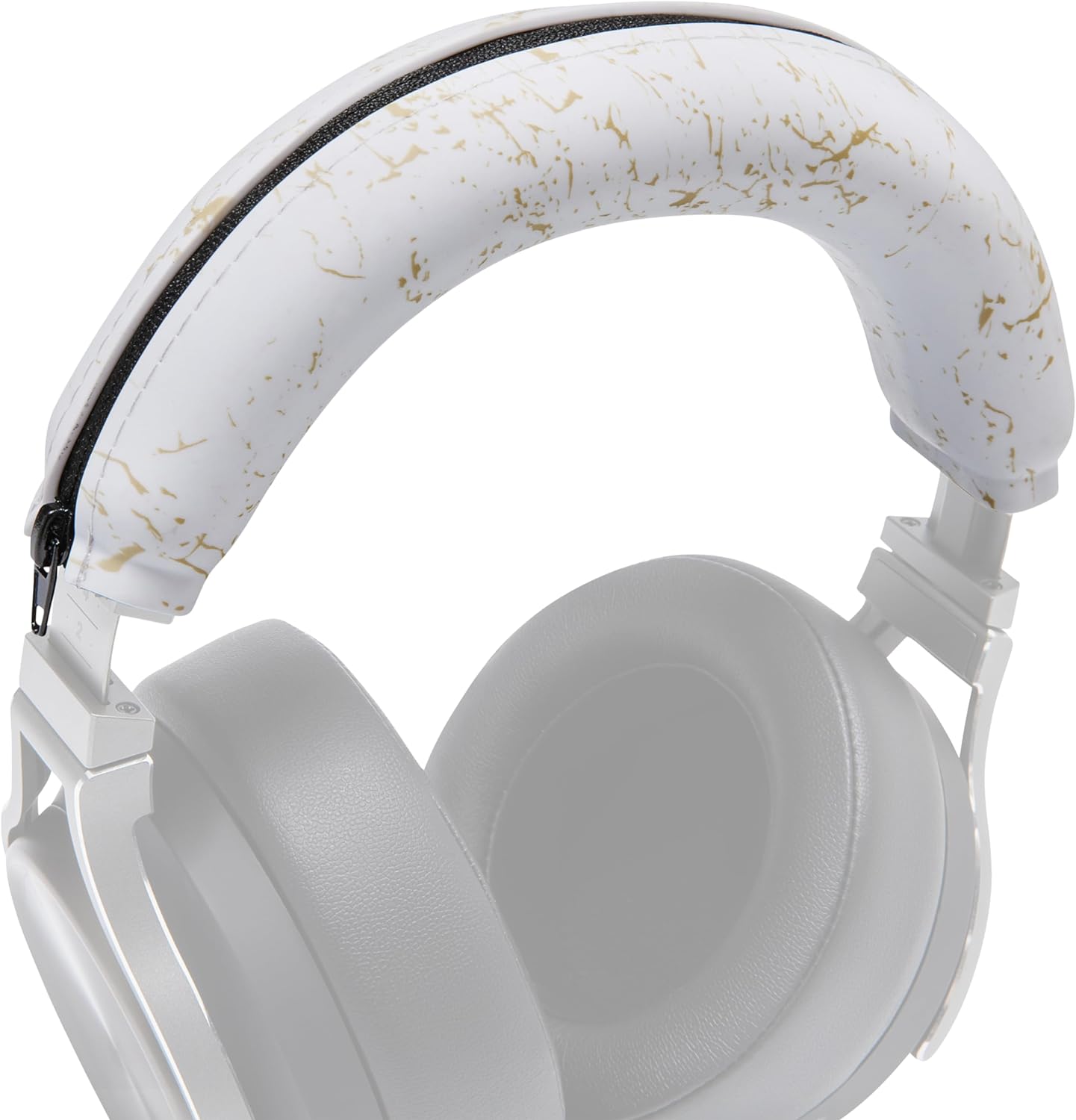 WC BandZ Virtuoso V2 - Silicone Headband Cover for Corsair Virtuoso Headphones by Wicked Cushions | Machine Washable, No More Flaking Leather | for Virtuoso Wireless, XT, and SE | 90's White