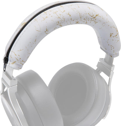 WC BandZ Virtuoso V2 - Silicone Headband Cover for Corsair Virtuoso Headphones by Wicked Cushions | Machine Washable, No More Flaking Leather | for Virtuoso Wireless, XT, and SE | 90's White