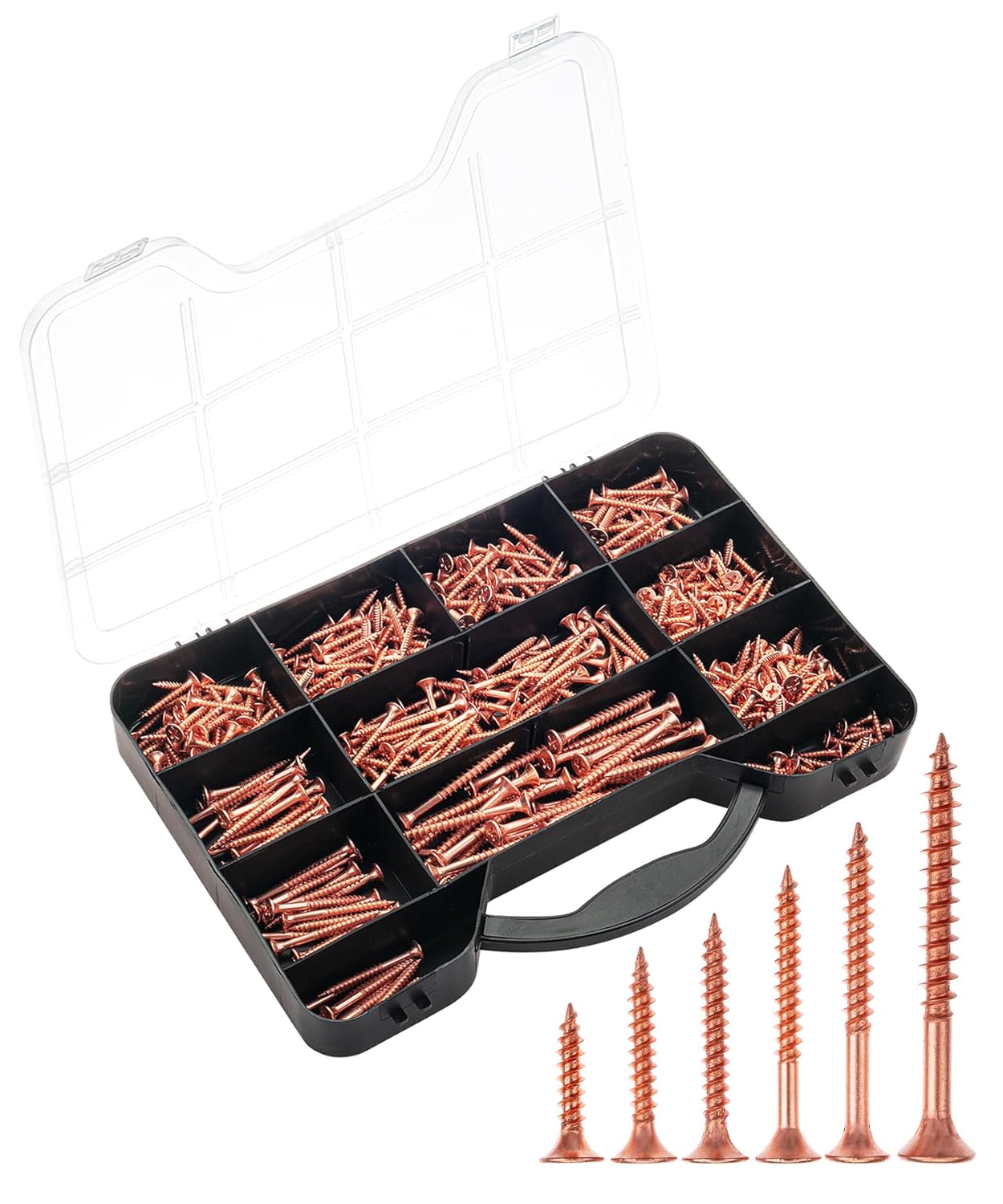 Mr. Pen Wood Screws Assortment Kit, 152 Pcs, Phillips Tips, Wood Screws, Screws, Assorted Screws, Screws Set, Flat Head Screws, Assorted Wood Screws, Screws Assortment, Screw Set Assortment
