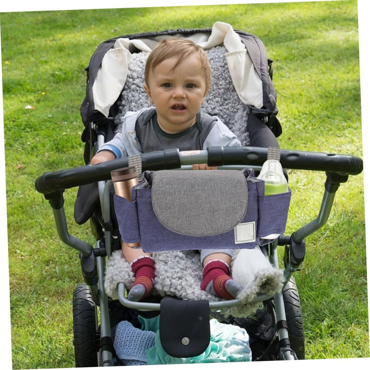 Yardwe 2pcs Diaper Pouch Stroller Hanging Organizer Storage Pouch for Supplies