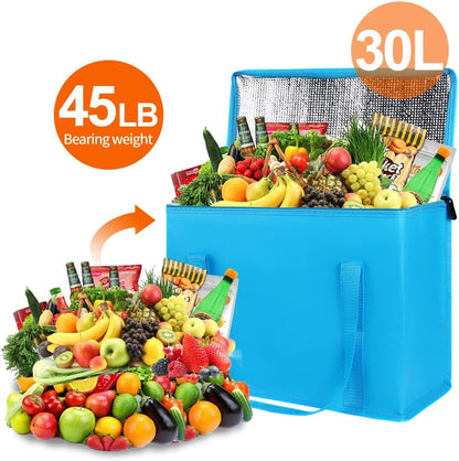 Purilite Select™ Insulated Food Delivery Bag – Extra Large Thermal Carrier for Hot &amp; Cold Food Transport