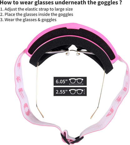 Upgraded Motocross Goggles, Motorcycle Gear ATV Dirt Bike Riding Racing MX & MTB Eyewear