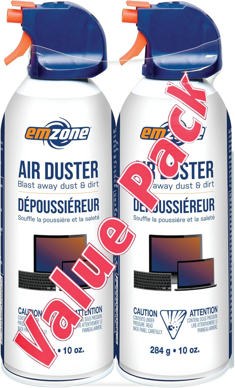 emzone AIR Duster | 2 Pack AEROSOL - Value Pack | 284g / 10oz