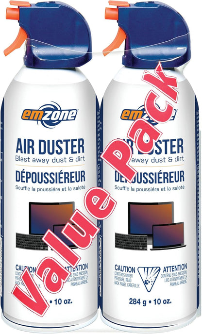 emzone AIR Duster | 2 Pack AEROSOL - Value Pack | 284g / 10oz