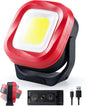 ORHOMELIFE COB LED Work Light, 42 LEDs 1000 Lumens Rechargeable Portable Magnetic Flashlight Inspection Light for Car Repair, Camping, Emergency & Job Site Lighting-2400mAh (1 PCS)