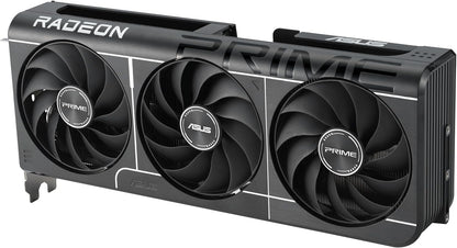 ASUS Prime Radeon™ RX 9060 XT 16GB GDDR6 OC Edition Graphics Card (PCIe 5.0, HDMI/DP 2.1, 2.5-Slot Design, axial-tech Fans, Dual Ball Fan Bearings, Dual BIOS, ASUS GPU Guard)