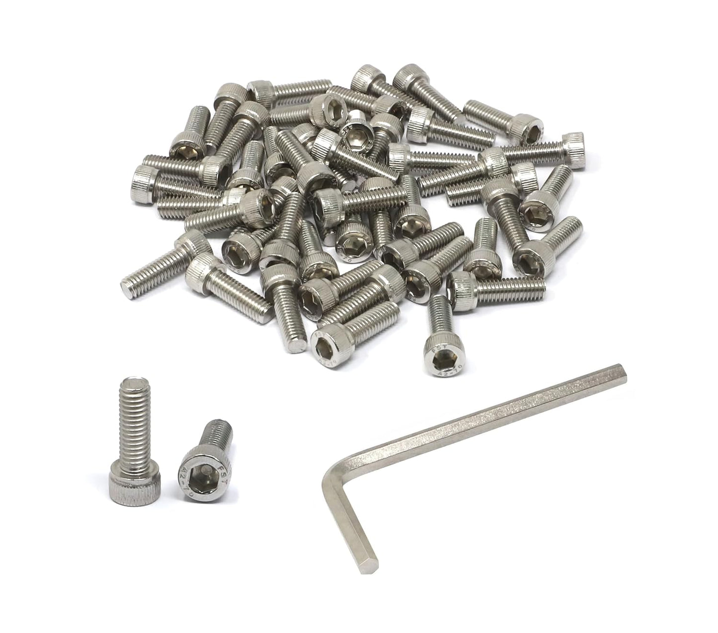 iexcell 25 Pcs M6 x 20mm Thread Pitch 1 mm Stainless Steel 304 Hex Socket Head Cap Screws Bolts Kit