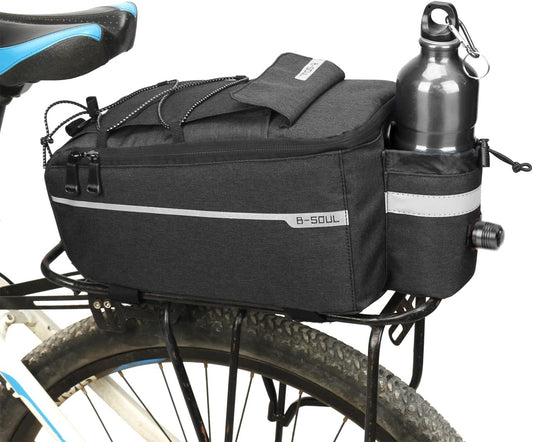 Bike Bag Back Rack Bag Waterproof Bicycle Panniers Carrier Cooler Big Capacity with Bottle Bag for Rear Rack