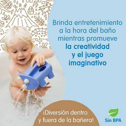 Dr. Brown’s CleanUp Pour & Roar Watering Can, Baby Bath Essentials Kids Toy, BPA Free, Certified Plastic Neutral, 6m+