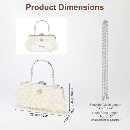 DTGN Clutch Purse Evening Clutch Bag Handbag Cross Body Bag for Women Formal Wedding Club