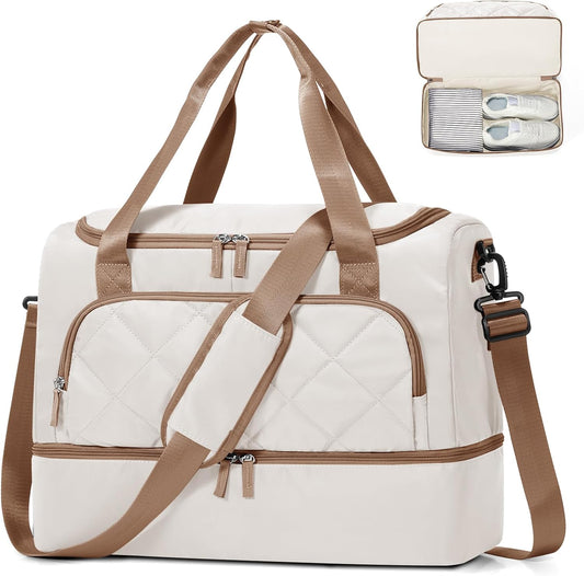 WONHOX Travel Duffel Bag Weekender Carry on Luggage Bag for Airplane