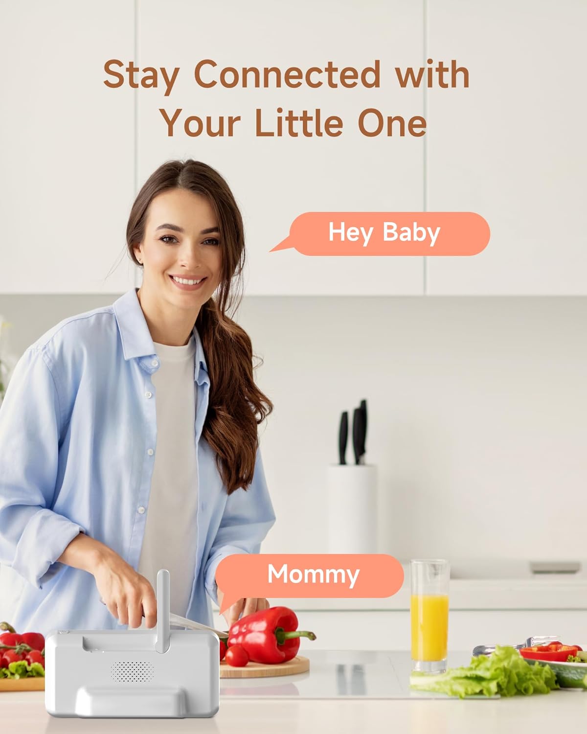 Arenti Baby Monitor 2 Cameras, 2K Smart Baby Camera 2PC with 5-Inch Upgraded Wireless Display 1PC, Super Night Vision, Lullabies, Cry & Motion Detection, Temp & Humidity Sensor, Two Way Audio, ‎Wifi 6