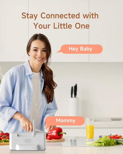 Arenti Baby Monitor 2 Cameras, 2K Smart Baby Camera 2PC with 5-Inch Upgraded Wireless Display 1PC, Super Night Vision, Lullabies, Cry & Motion Detection, Temp & Humidity Sensor, Two Way Audio, ‎Wifi 6