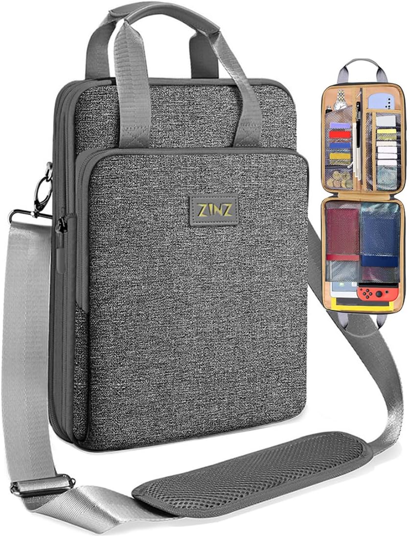 ZINZ Slim & Expandable Case 12.9 13 inch Travel Laptop Shoulder Bag for MacBook Air 13" M3/M2/M1, MacBook Pro 13" M2/M1, iPad Pro 12.9"/13"/11", iPad Air 13",L01G03 - PuriLite