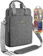ZINZ Slim & Expandable Case 12.9 13 inch Travel Laptop Shoulder Bag for MacBook Air 13" M3/M2/M1, MacBook Pro 13" M2/M1, iPad Pro 12.9"/13"/11", iPad Air 13",L01G03 - PuriLite