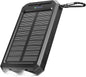 Solar-Charger-Portable-Charger, Power Bank 30000mAh Battery Pack with Dual 5V USB-A Port Output Compatible with iPhone, iPad, 2 x Bright LED Flashlight Perfect for Hiking, Camping, Outdoors