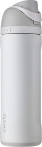 Owala FreeSip Insulated Stainless Steel Water Bottle with Straw for Sports and Travel, BPA-Free, 24-oz, Shy Marshmallow - PuriLite