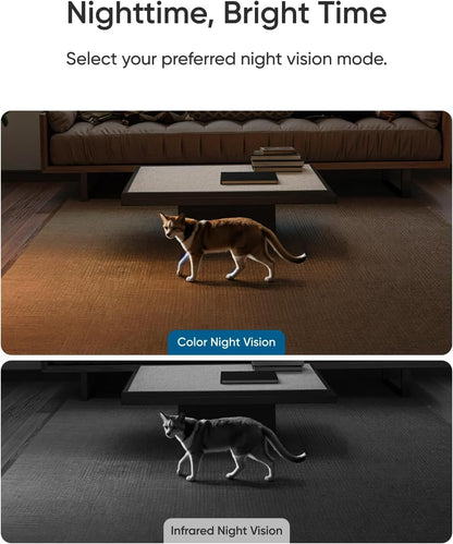 eufy Indoor Cam E30 | 4K UHD Smart Indoor Security Camera with 360° Pan & Tilt, AI Detection & Color Night Vision