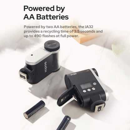 Godox iM20 Mini Flash On-Camera Speedlite with 5 Power Levels, 3s Recycle Time, 440 Full Power Flashes, Built-in Battery Replacement for Canon Nikon Sony Mirrorless Cameras