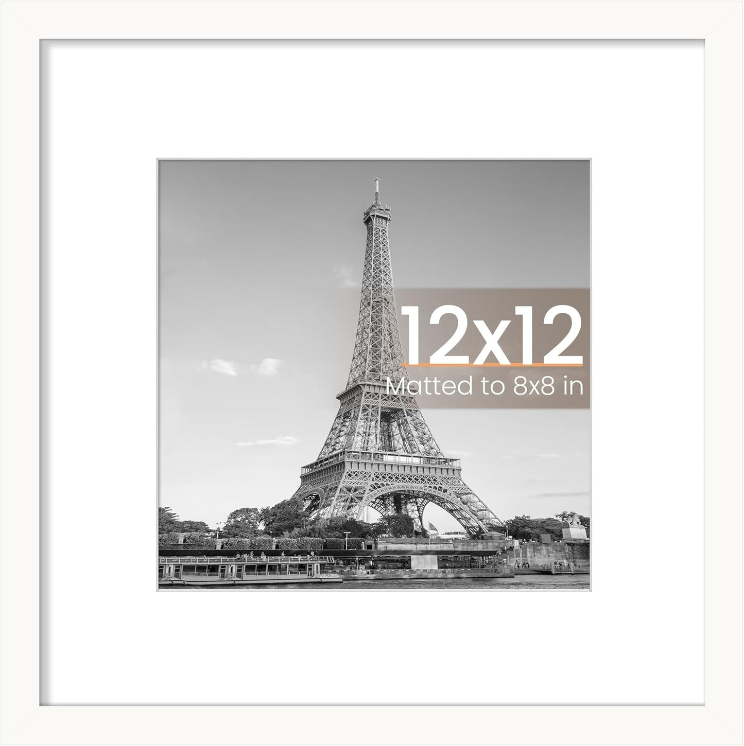 upsimples 11x14 Picture Frame, Display Pictures 8x10 with Mat or 11x14 Without Mat, Wall Hanging Photo Frames, Black