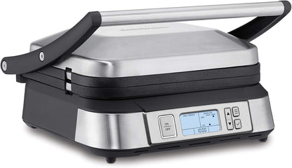 Cuisinart GR-6SC Contact Griddler with Smoke-less Mode + CGR-WAFPC Griddler Waffle Plates Attachments