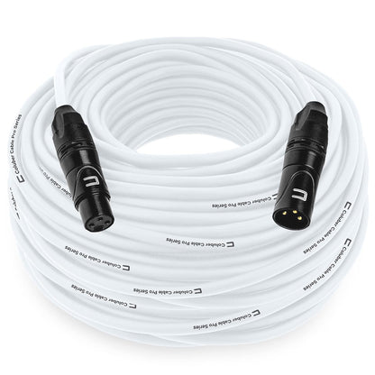 Balanced XLR Cable Male to Female - 6 Feet Pink - Pro 3-Pin Microphone Connector for Powered Speakers, Audio Interface or Mixer for Live Performance & Recording
