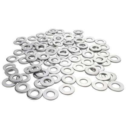 Fajoeda M6 Flat Washers 120Pcs M6 304 Stainless Steel Flat Washer for Bolts Screws, M6 x 12 mm x 1.5 mm