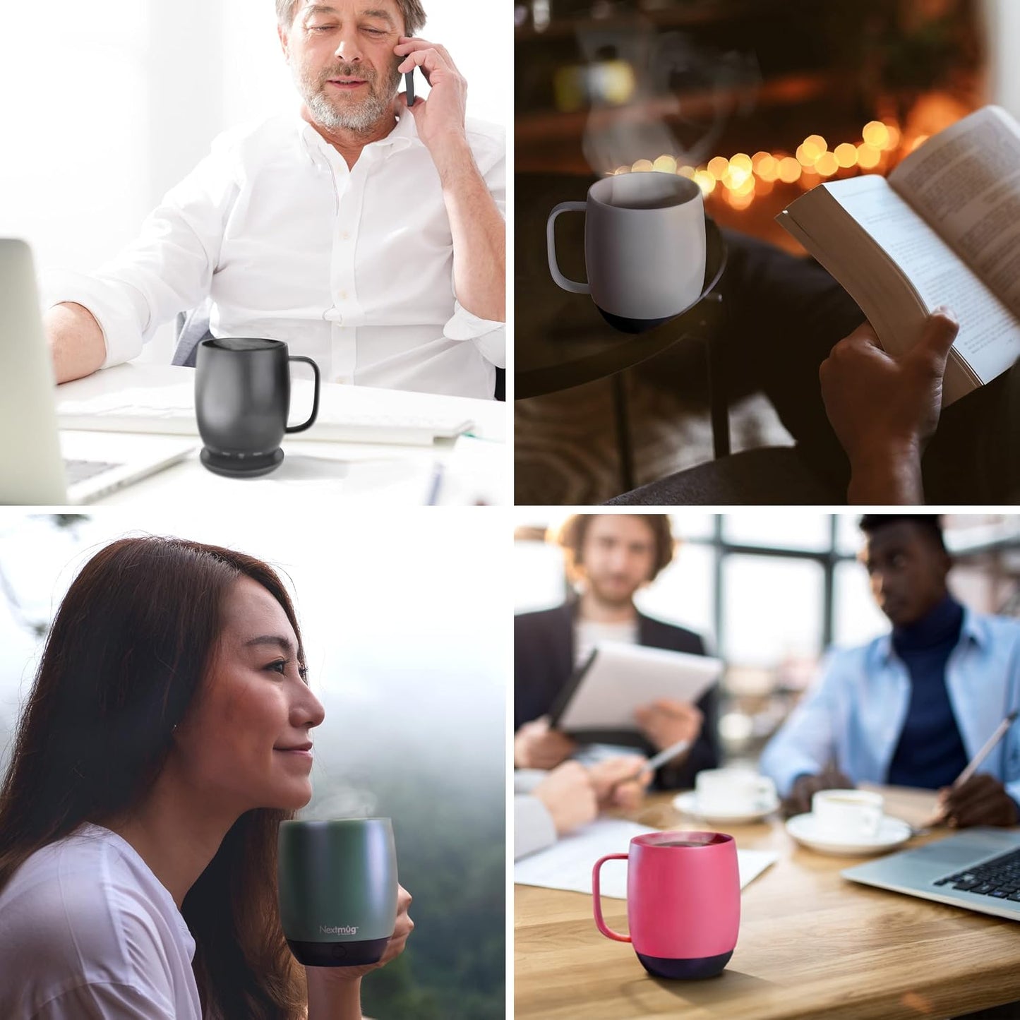 Smart Heated Mug Docking Coaster | Electric Beverage Warming Base