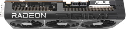 ASUS Prime Radeon™ RX 9060 XT 16GB GDDR6 OC Edition Graphics Card (PCIe 5.0, HDMI/DP 2.1, 2.5-Slot Design, axial-tech Fans, Dual Ball Fan Bearings, Dual BIOS, ASUS GPU Guard)