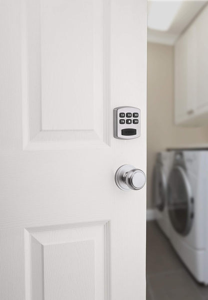 Weiser Powerbolt 3 Matte Black Keyless Entry Door Lock/Deadbolt Lock, 10-Button Keypad Door Lock with Auto Lock and 12-Month Battery Life, Electronic Door Locks for Front Door, Home Décor