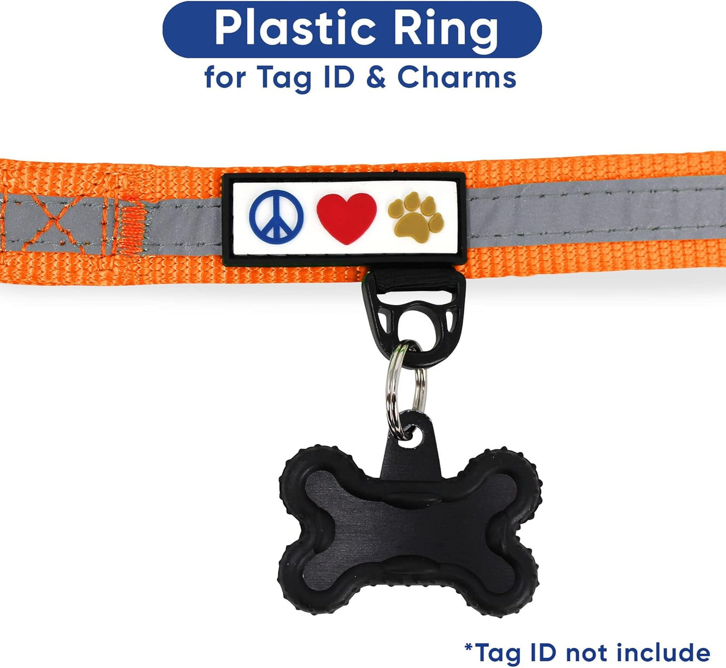 Pawtitas Chain Martingale Dog Collar Puppy Collar Reflective Dog Collar Training Dog Collar Behavioral Dog Chain Collar Collar Large Dog Collar Orange Dog Collar