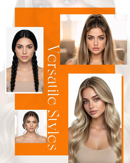 Sunny Hair PU Hole Weft Hair Extensions Black 24 Inch 100g for Daily Wear