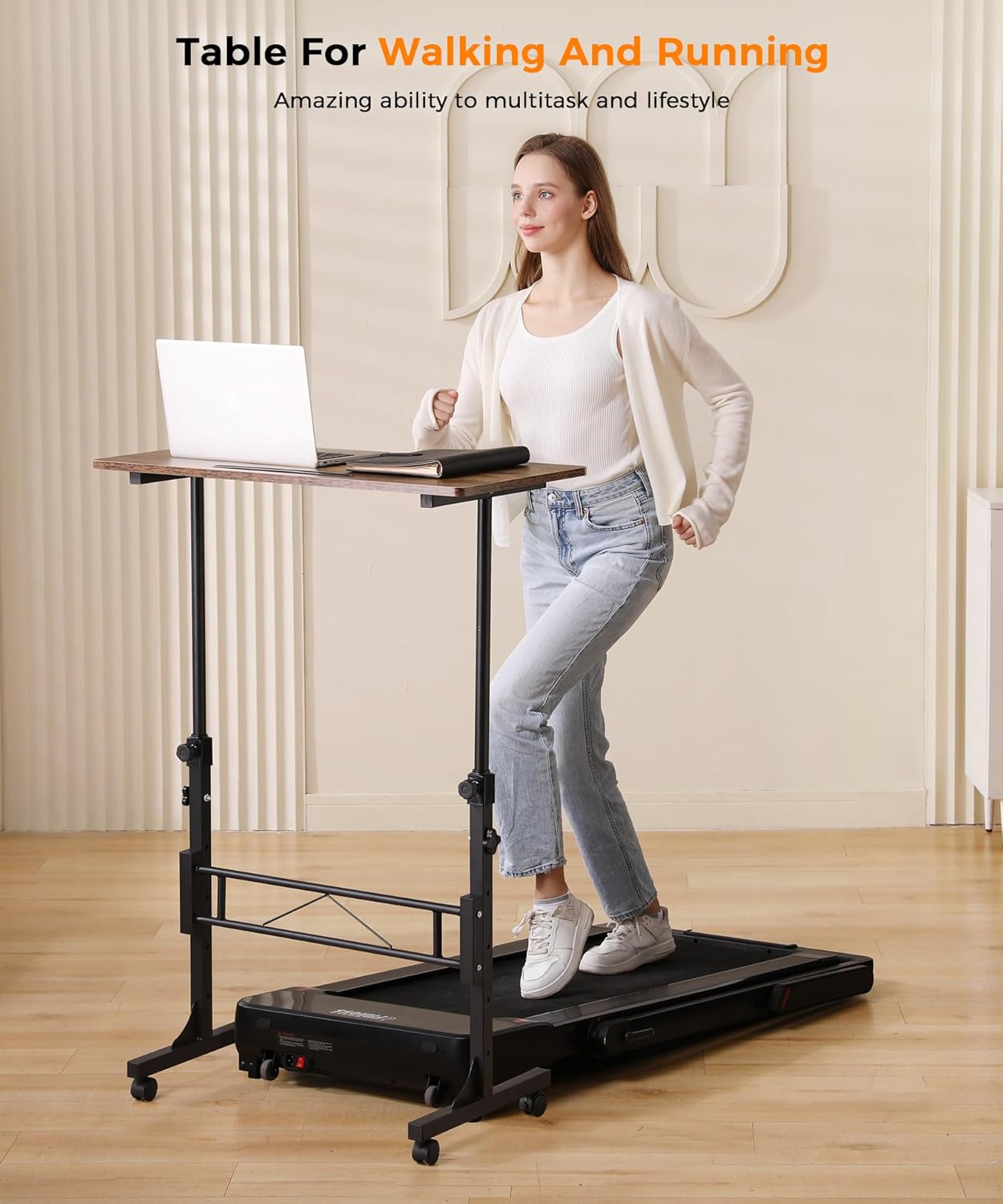 Purilite Select 32-Inch Adjustable Height Mobile Standing Desk