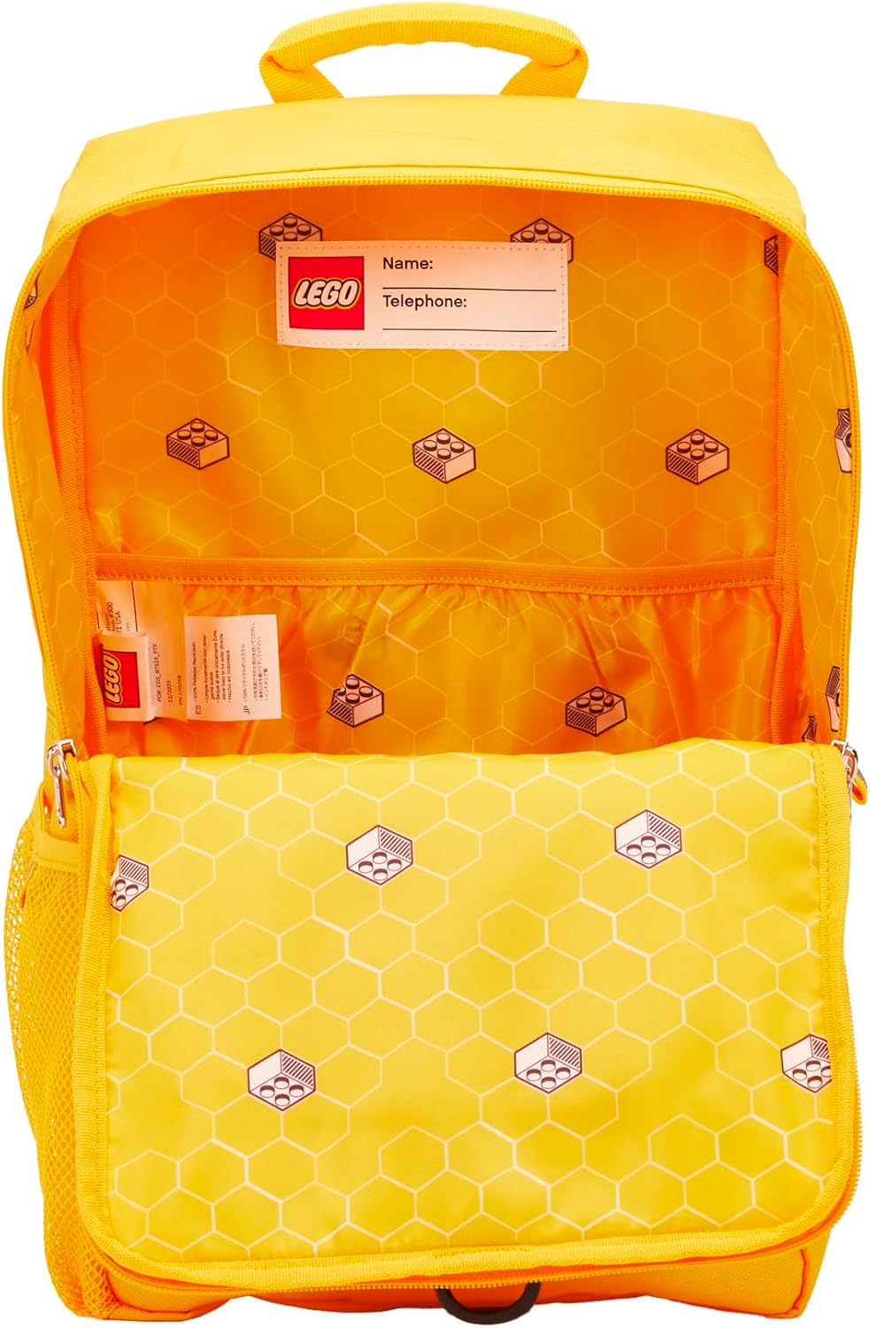 LEGO Lego Brick Backpack-purple Carry-On Luggage, Flame Orange, One Size, Backpack