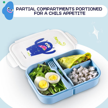 MISS BIG® Bento Box,Lunch Box Adult,Ideal Leak Proof Lunch Containers,Mom's Choice Lunch Box for Kids,No BPAs and No Chemical Dyes,Microwave and Dishwasher Safe Lunch Container (1900ml White)