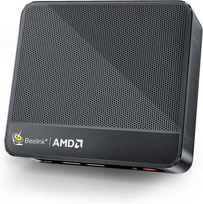 Beelink SER5 MAX Mini PC, AMD Ryzen 7 6800H(6nm, 8C/16T) up to 4.7GHz, Mini Computer 32GB LPDDR5 RAM 500GB NVME SSD, Micro PC 4K@60Hz Triple Display, Mini Gaming Computer WiFi6/BT5.2/HTPC/W-11 Pro