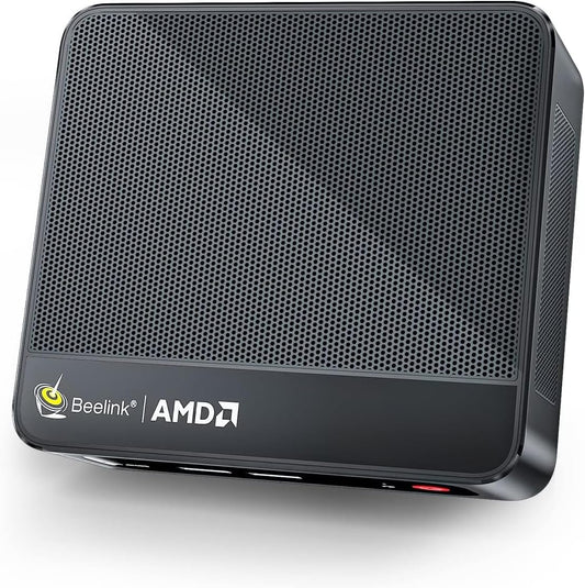 Beelink SER5 MAX Mini PC, AMD Ryzen 7 6800H(6nm, 8C/16T) up to 4.7GHz, Mini Computer 32GB LPDDR5 RAM 500GB NVME SSD, Micro PC 4K@60Hz Triple Display, Mini Gaming Computer WiFi6/BT5.2/HTPC/W-11 Pro