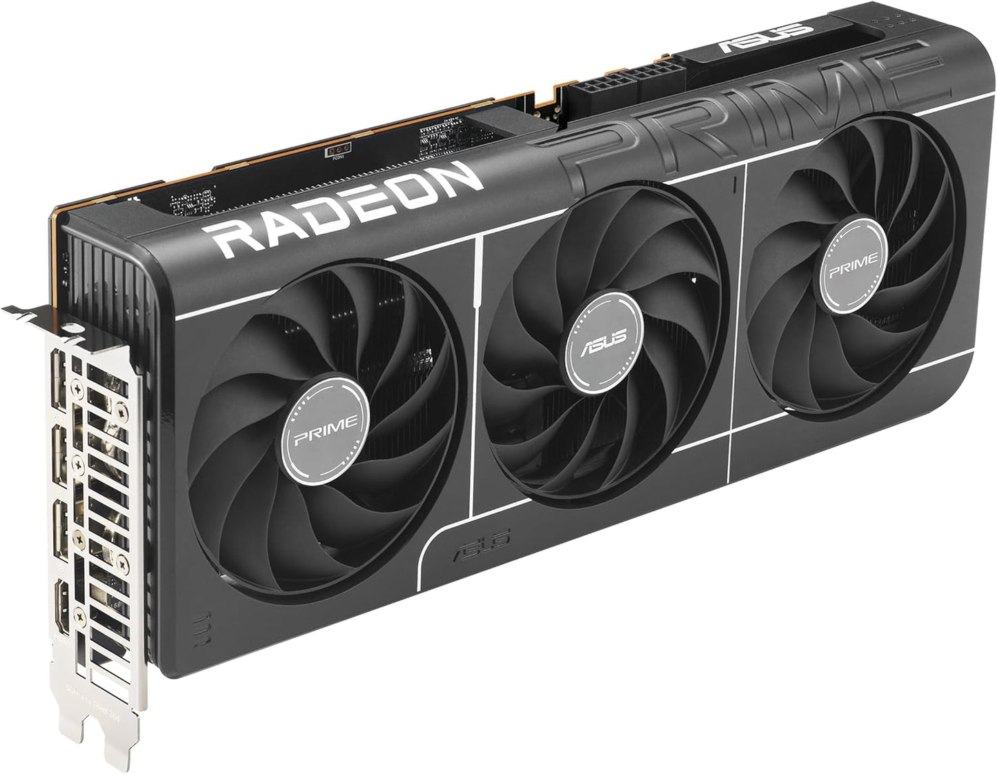 ASUS Prime Radeon™ RX 9060 XT 16GB GDDR6 OC Edition Graphics Card (PCIe 5.0, HDMI/DP 2.1, 2.5-Slot Design, axial-tech Fans, Dual Ball Fan Bearings, Dual BIOS, ASUS GPU Guard)