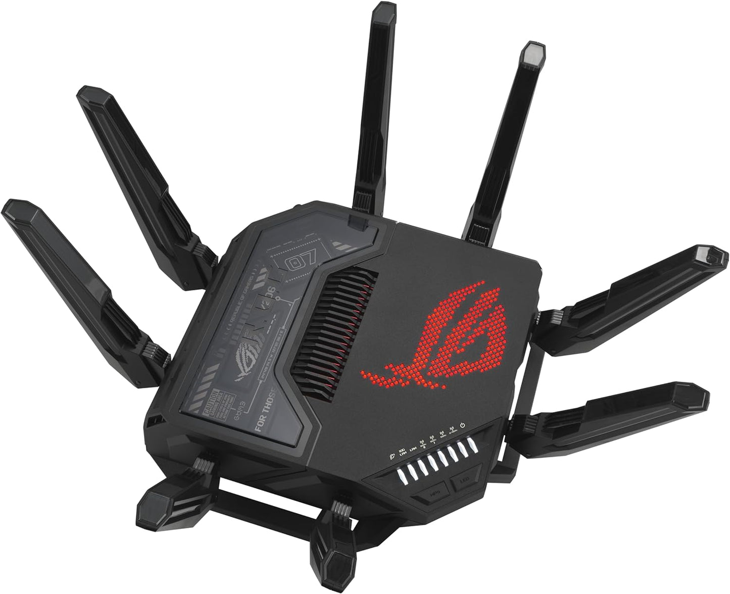 ASUS ROG Rapture WiFi 6E Gaming Router (GT-AXE16000) - Quad-Band, 6 GHz Ready, Dual 10G Ports, 2.5G WAN Port, AiMesh Support, Triple-Level Game Acceleration, Lifetime Internet Security, Instant Guard