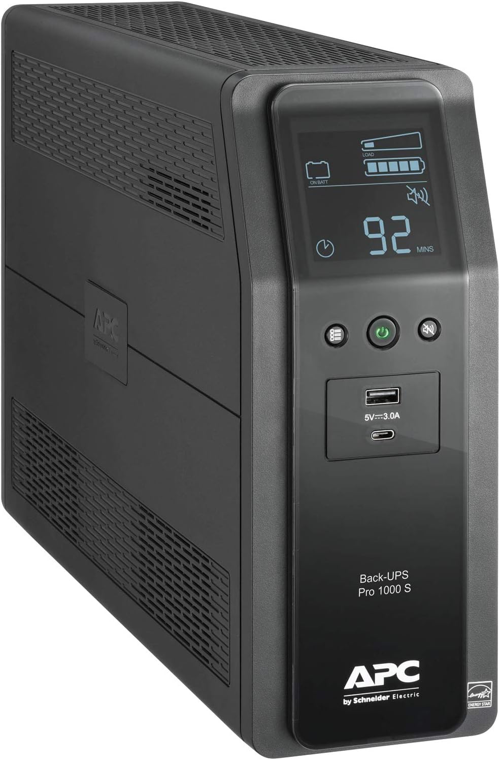 APC BR1000MS Sine Wave UPS Battery Backup & Surge Protector, 1000VA, Backups Pro, Black